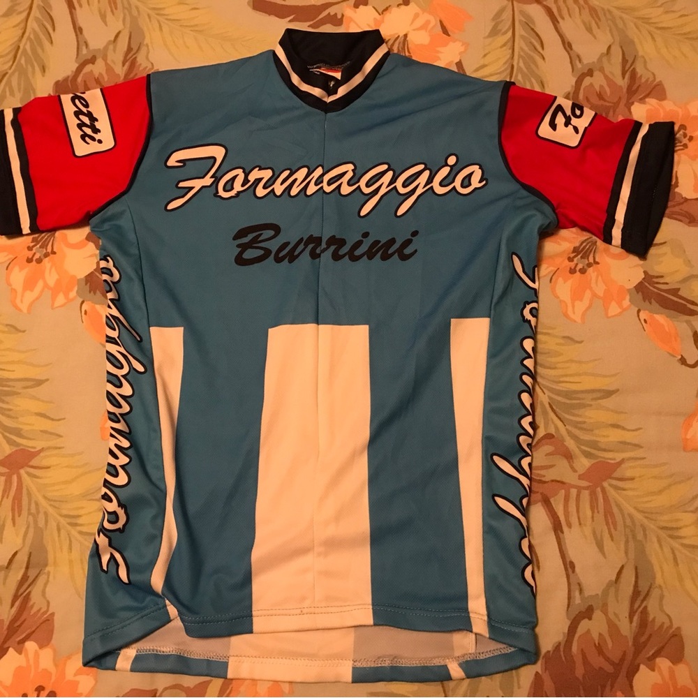 Mens Formaggio bicycle jersey - medium